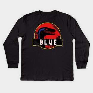 Blue Kids Long Sleeve T-Shirt
